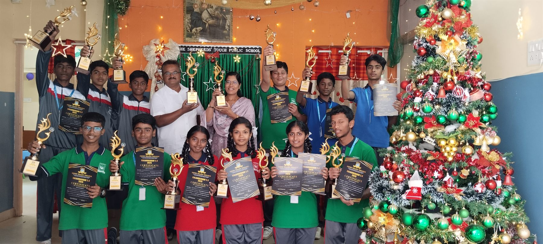 Inter school competition winners from TS TPS