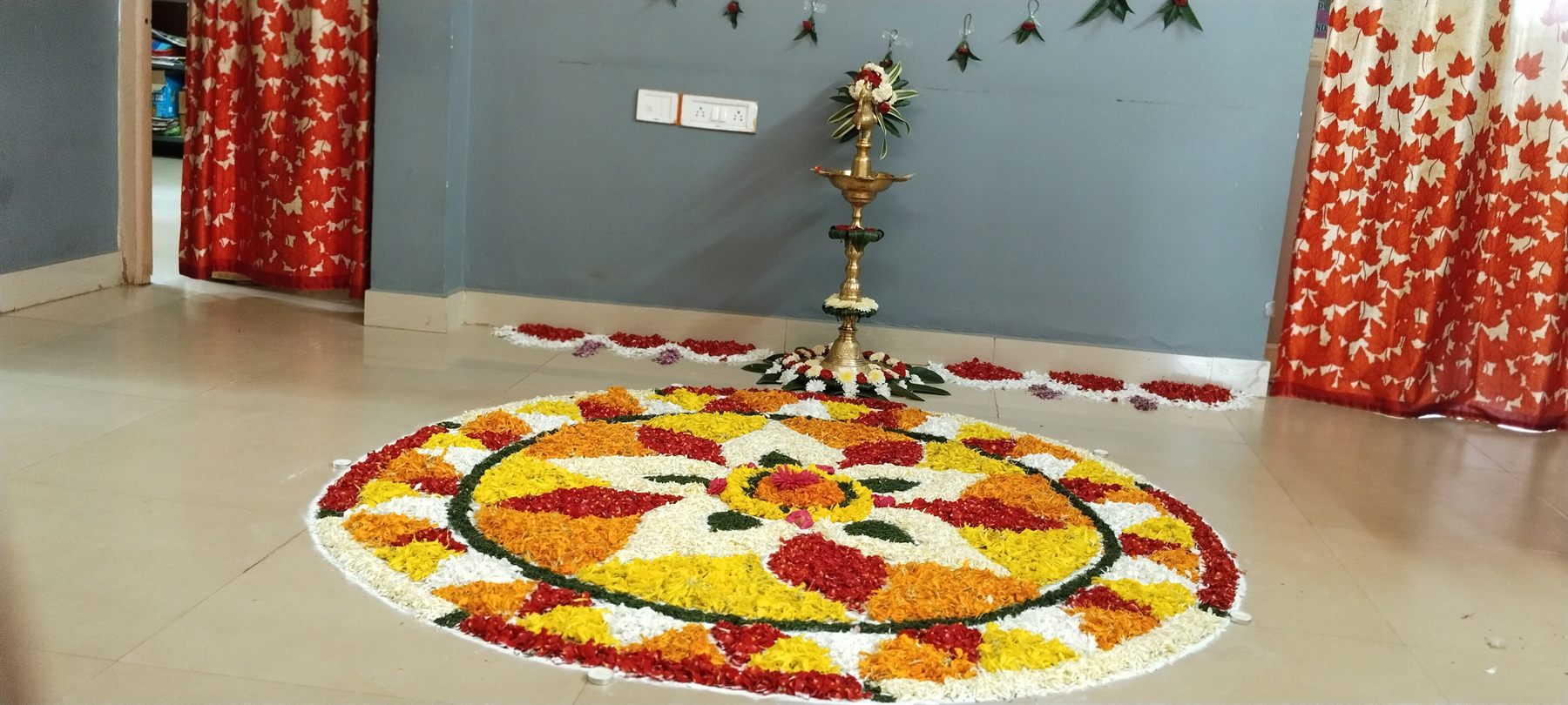 Onam decoration at TS TPS