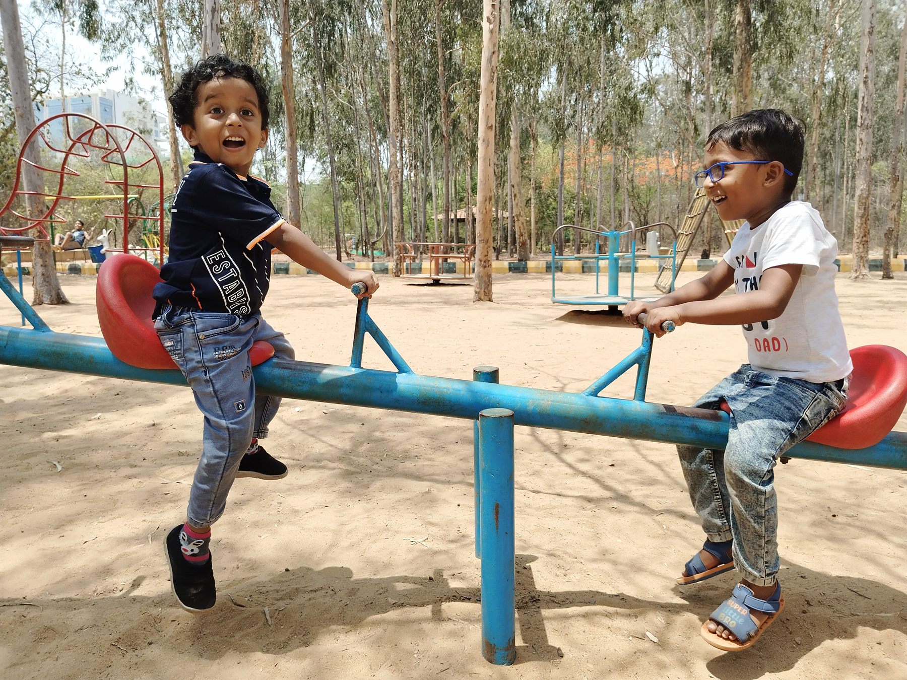 Children enjoying the play area at TS TPS